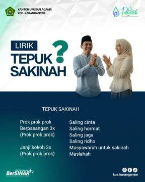 Lirik Tepuk Sakinah. [TikTok]